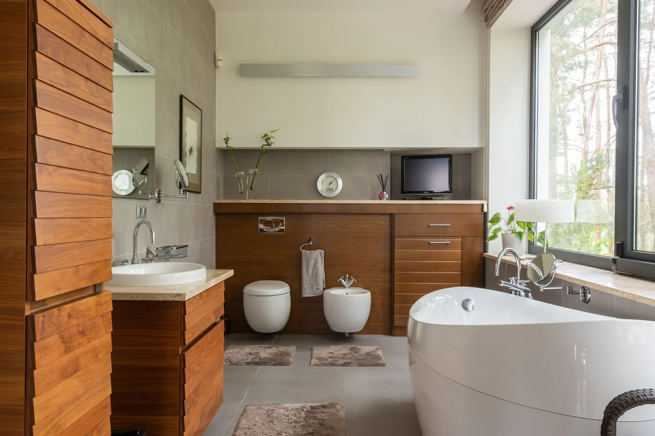 Cabinets in a finished space