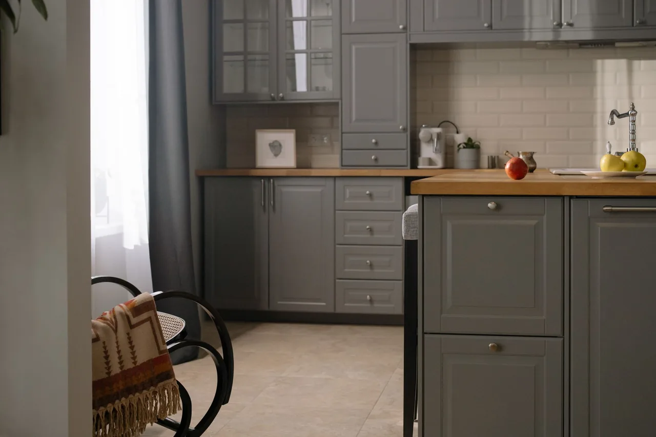 Marble Countertops in a finished space