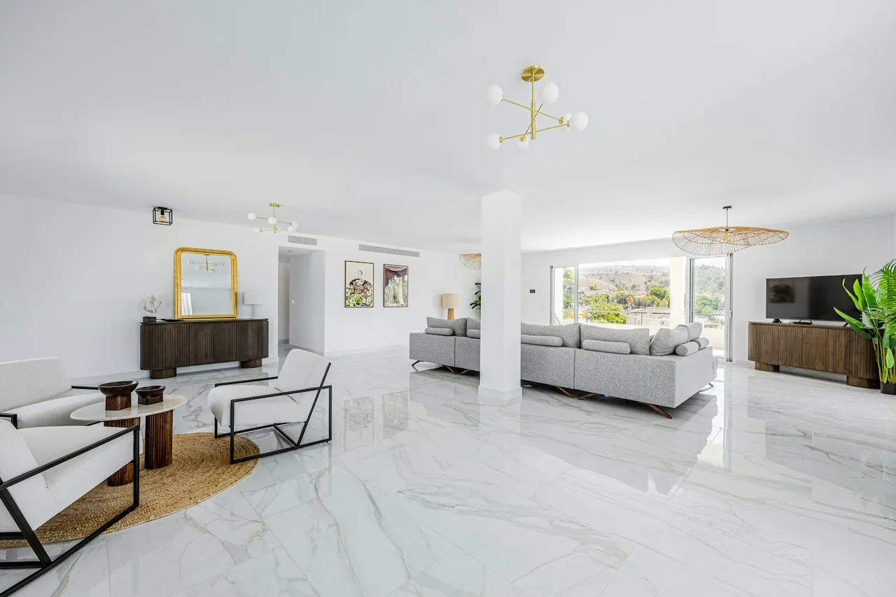 Concrete Flooring in a finished room